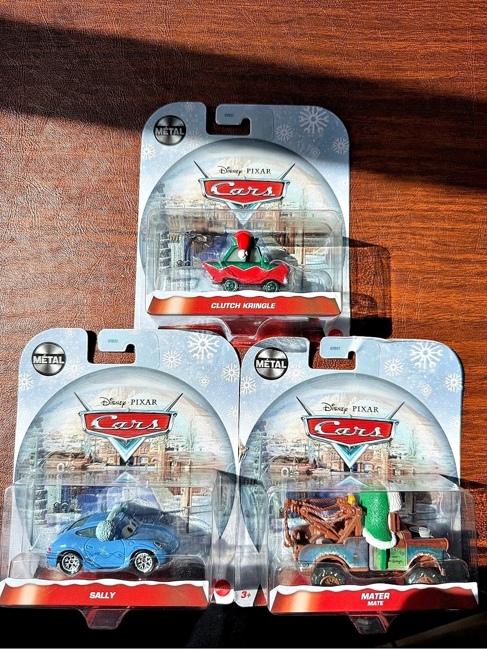 Disney Pixar Cars Die-Cast Holiday Vehicles Clutch Kringle, Sally & Mater Bundle